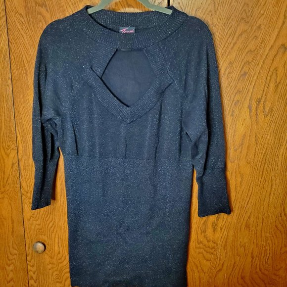 Torrid Vintage sparkle cutout sweater - Picture 1 of 2